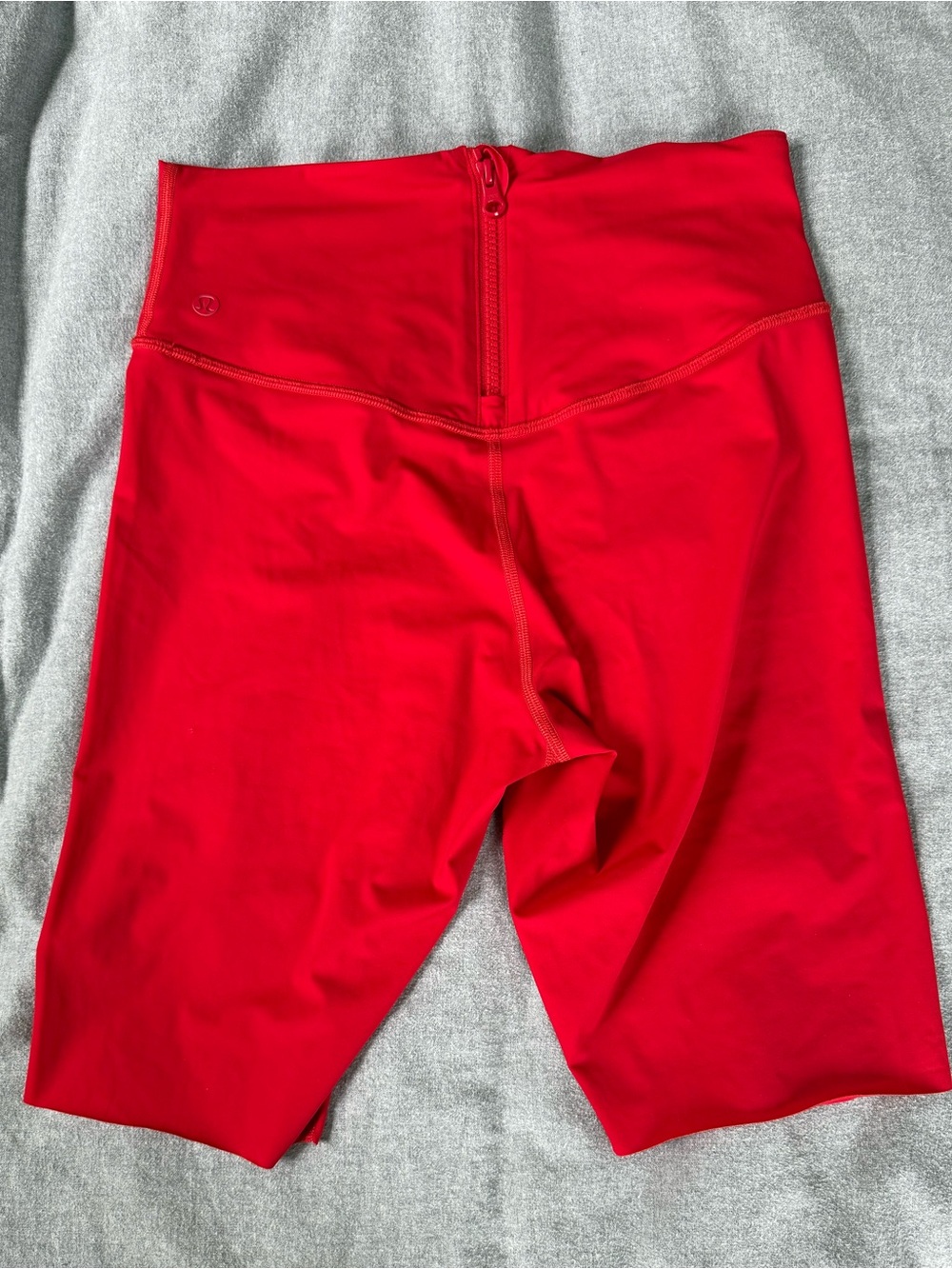lululemon athletica High-Rise Bright Red Bike Shorts - Picture 3 of 11